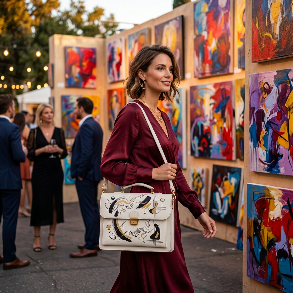 Art gallery lifestyle scene