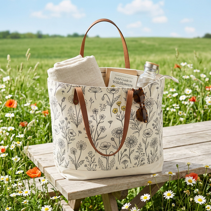 Meadow picnic outdoor scene