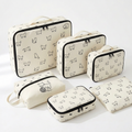 Cat packing cubes set white background