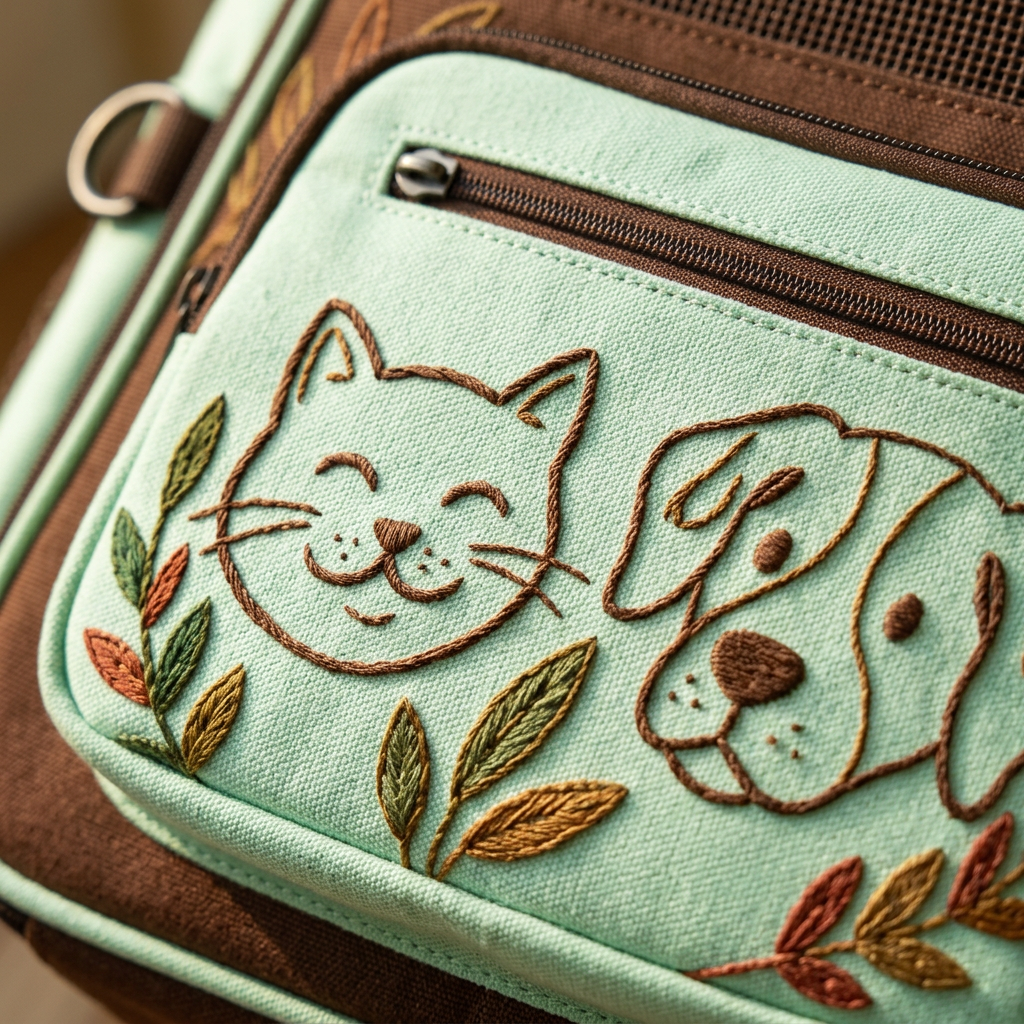 Cat dog illustration detail close-up