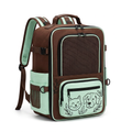 Pet carrier backpack white background