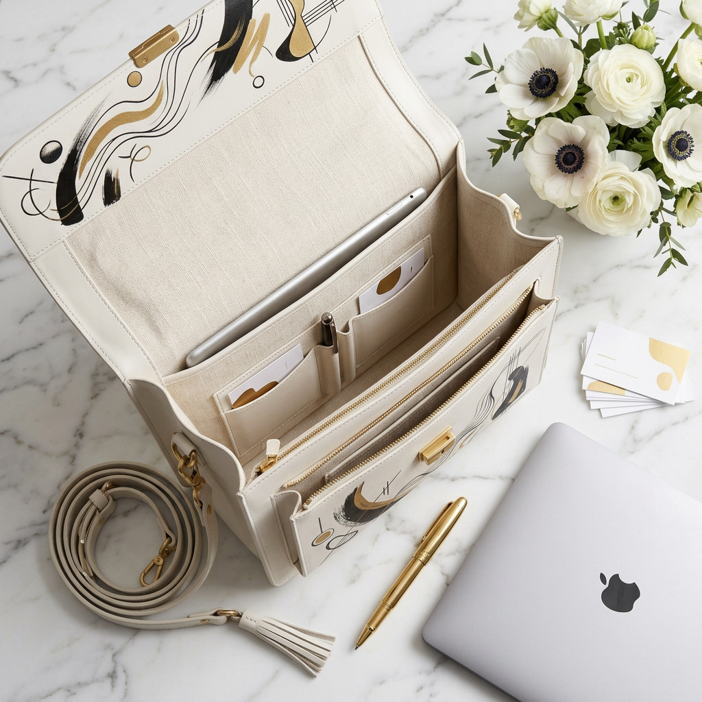 Flat lay marble desk lifestyle